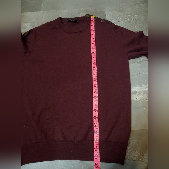 Balibaris "Sailor Marine Sweater". Burgundy. 100% merino wool. Men S. - Picture 11 of 12